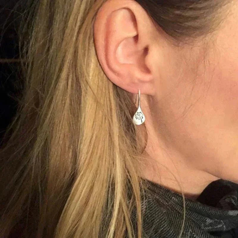 Dandelia™ | Sterling Silver Dandelion-Inspired Earrings
