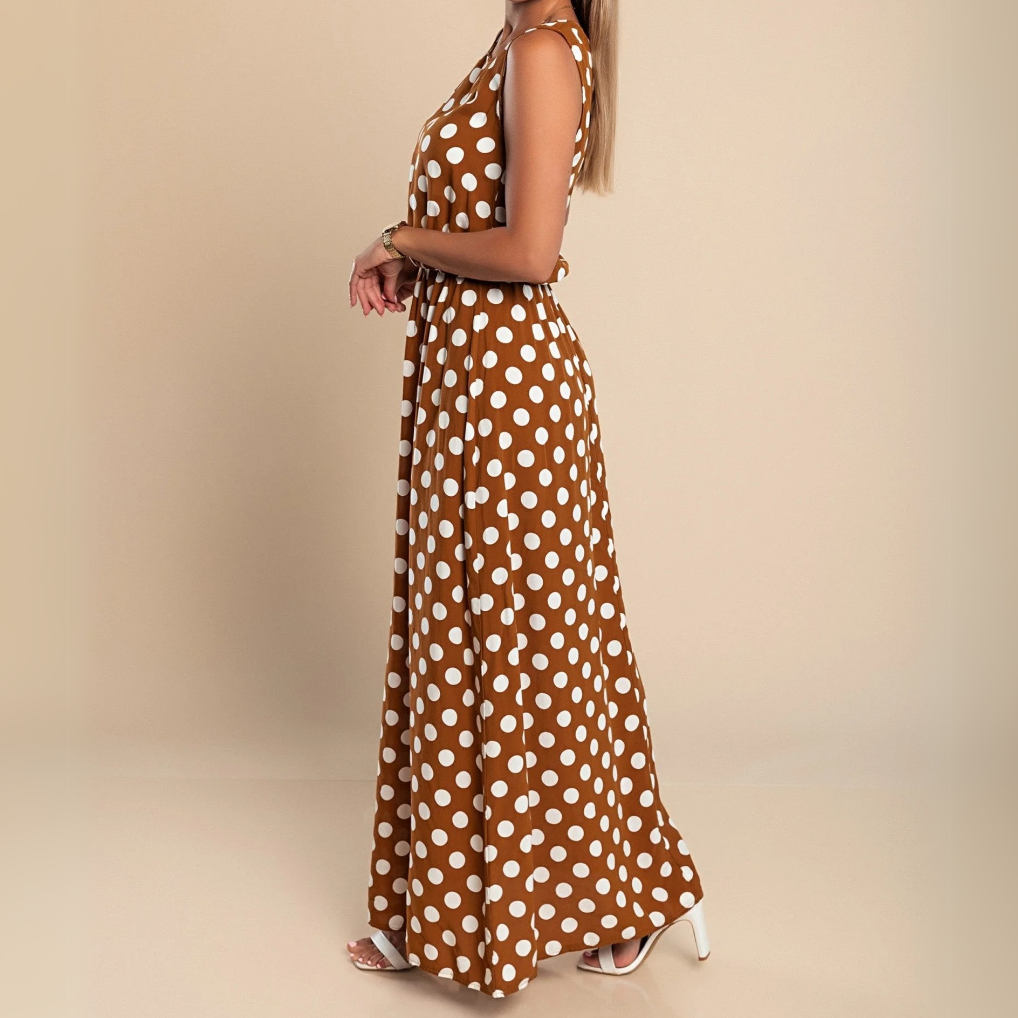 Paula™ | Dotted Maxi Dress