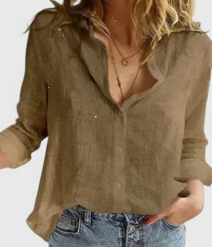 Winifred | Women's Long Sleeve Floral V-Neck Top