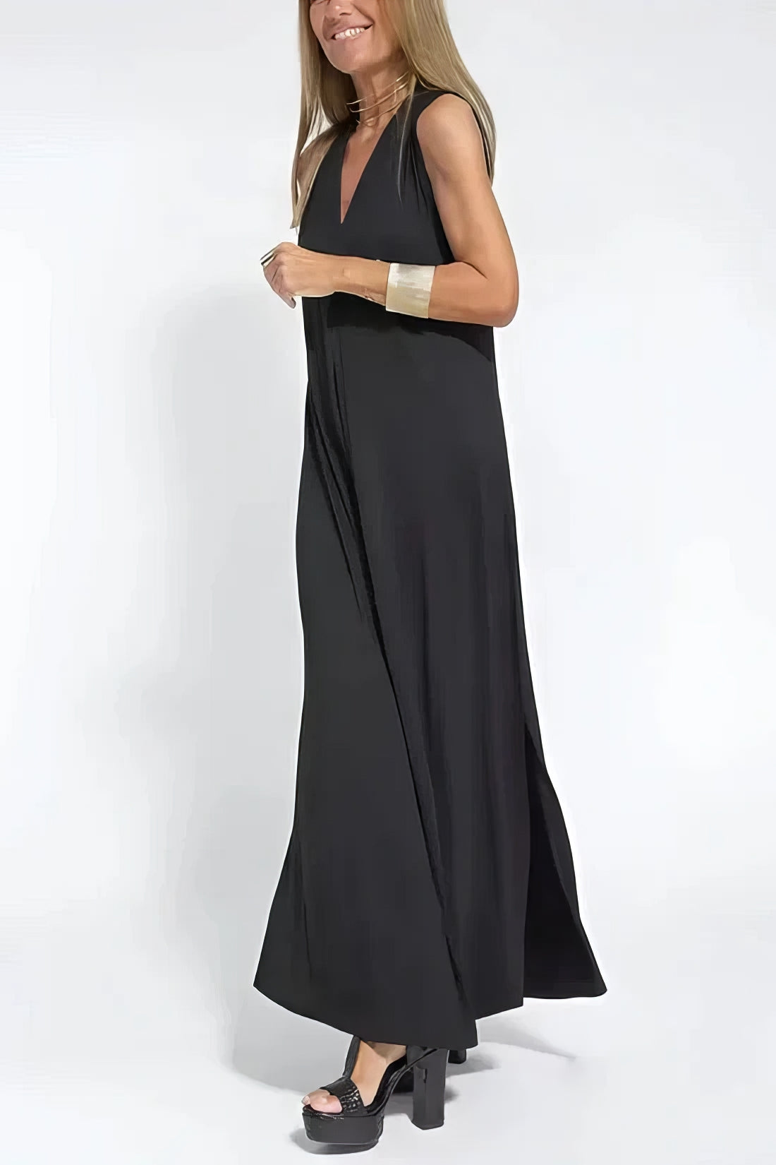 Juno™ | Chic Long Dress with Matching Cardigan
