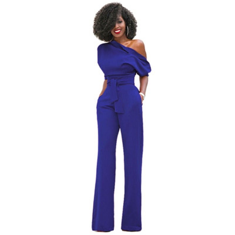 Zara | Women's Off-Shoulder Wide-Leg Jumpsuit