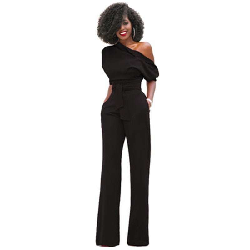 Zara | Women's Off-Shoulder Wide-Leg Jumpsuit