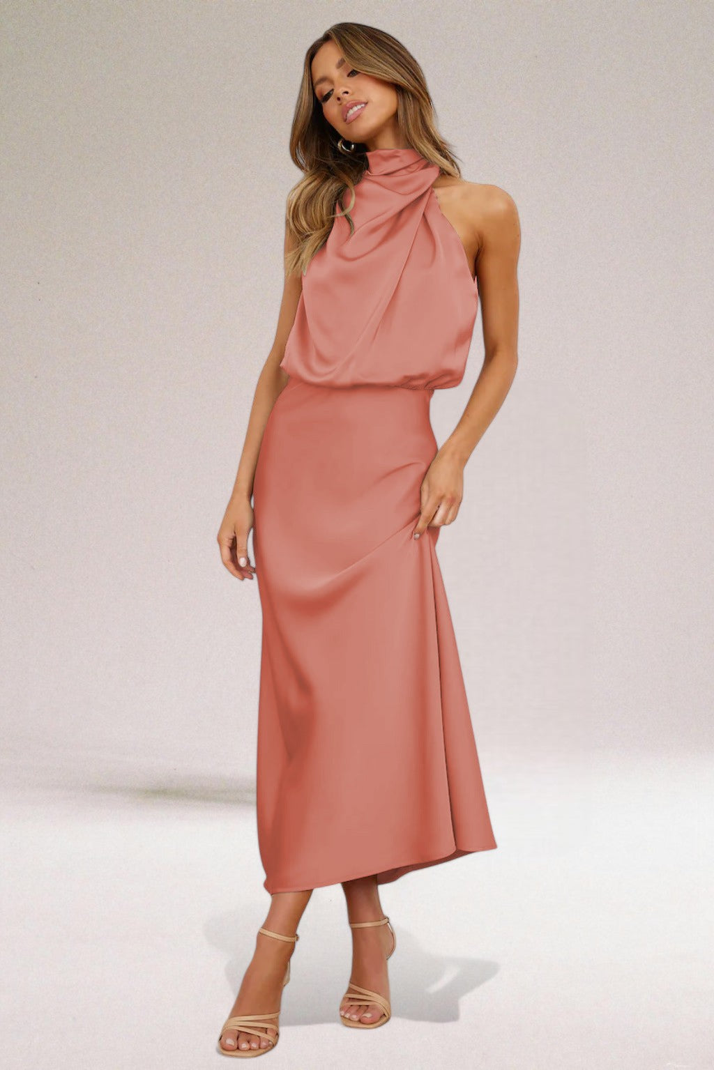 Giselle™ | Chic Halter Neck Dress