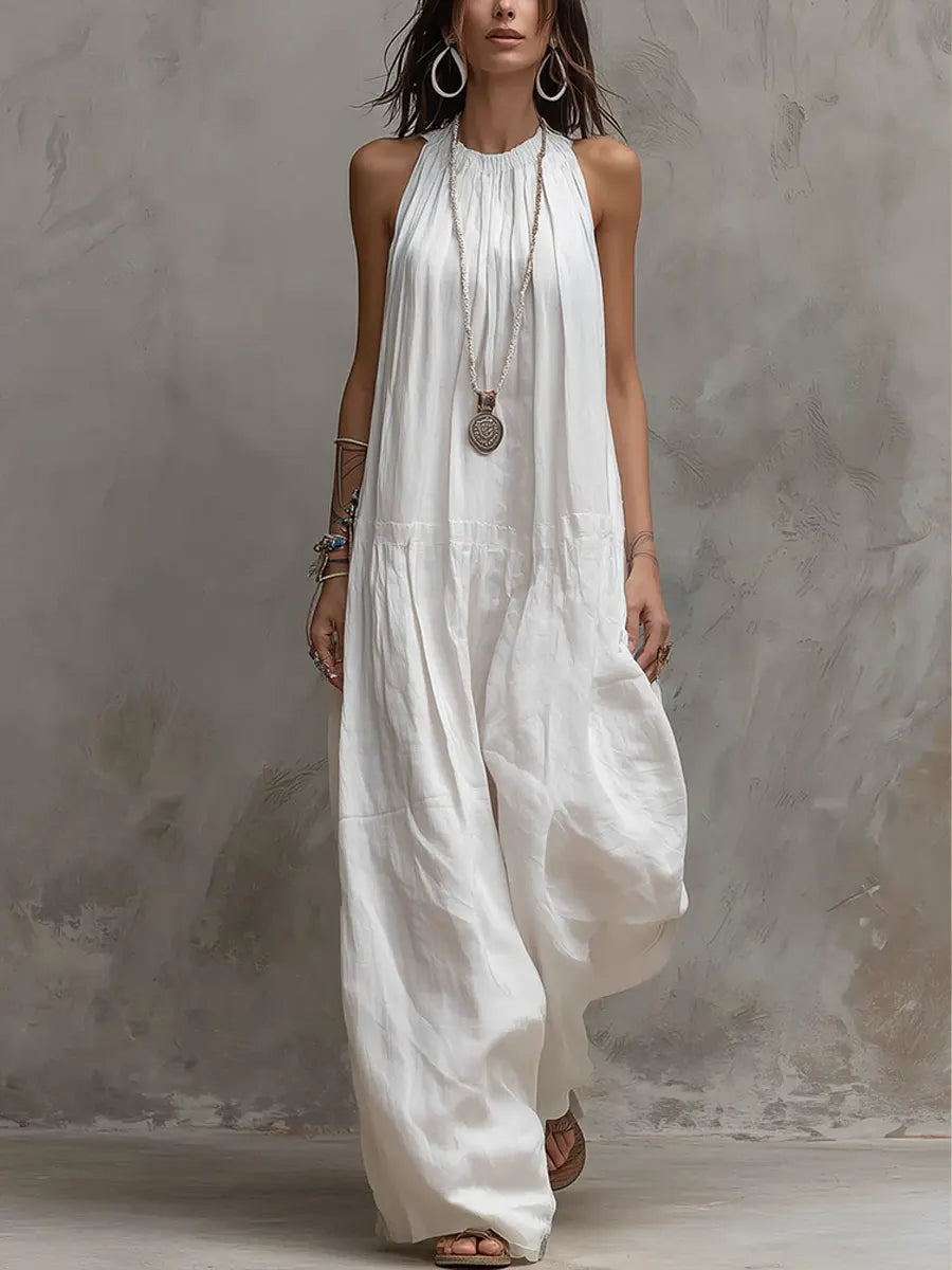 Boho Halter Maxi Dress
