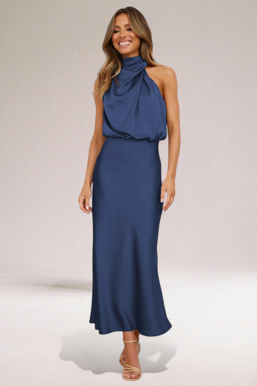 Giselle™ | Chic Halter Neck Dress