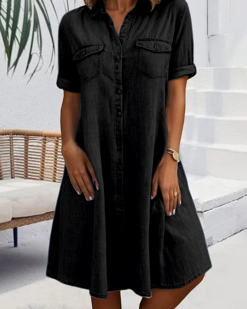 Jennifer™ | Breezy Denim-Style Dress