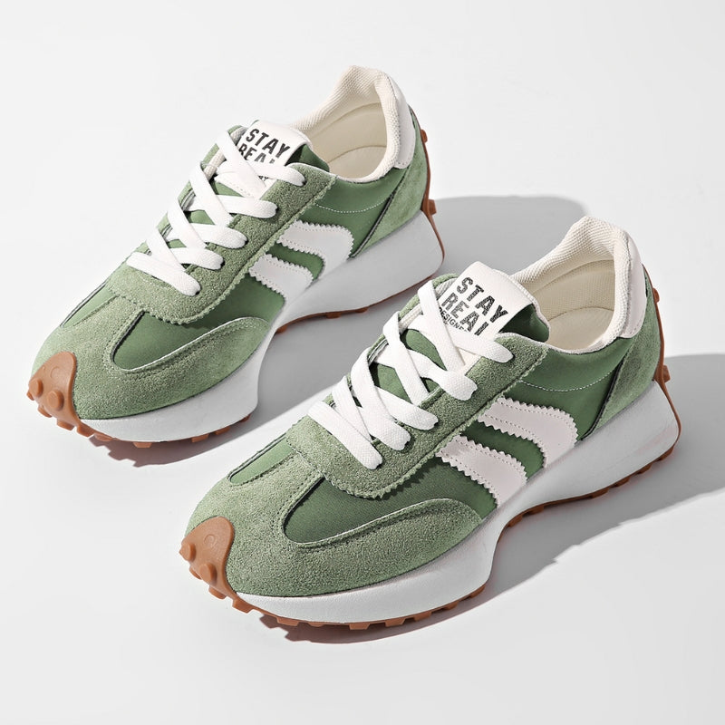 Reeve | Women's Retro Lace-Up Platform Sneakers with Chunky Sole
