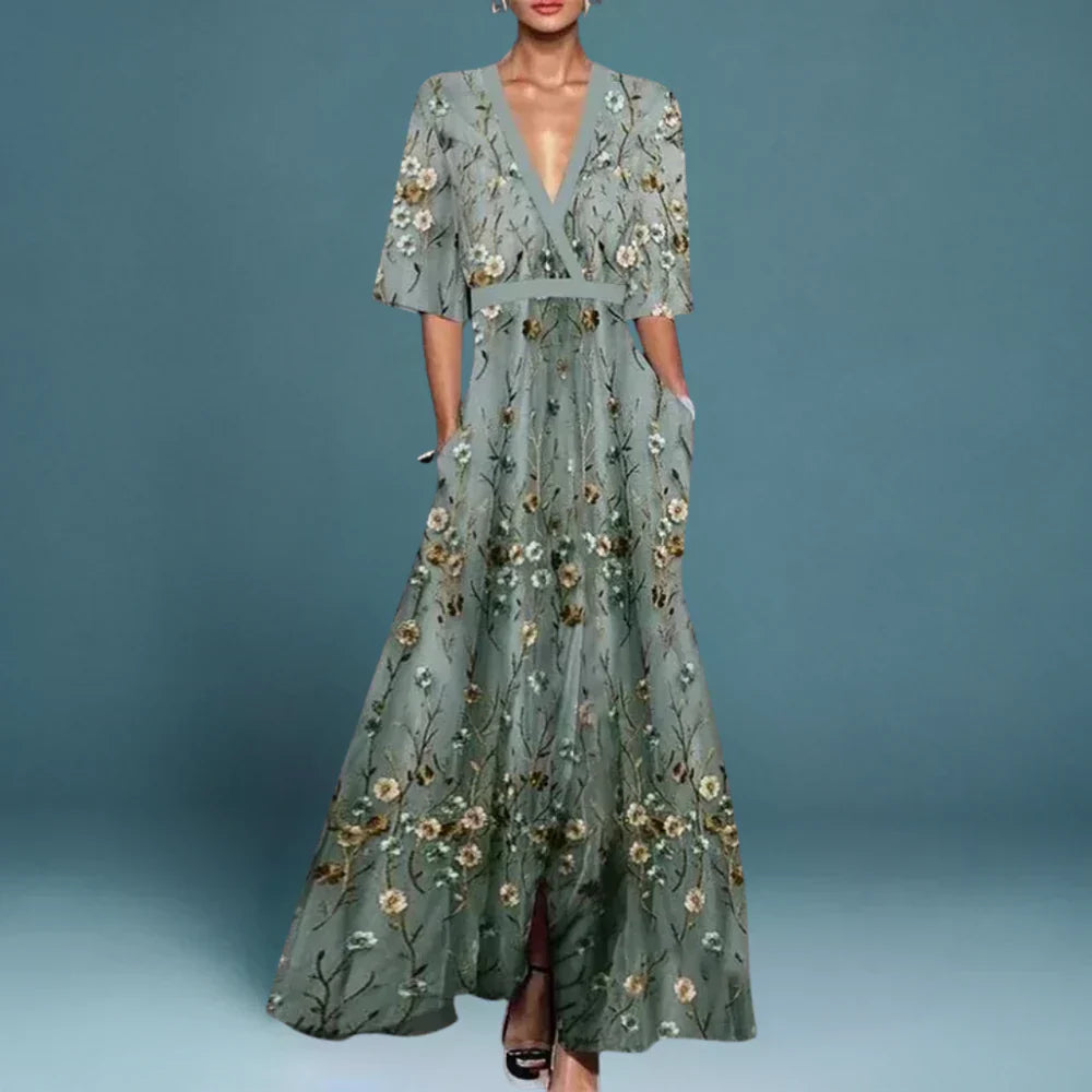 Jill™ | Chic Floral Maxi Dress