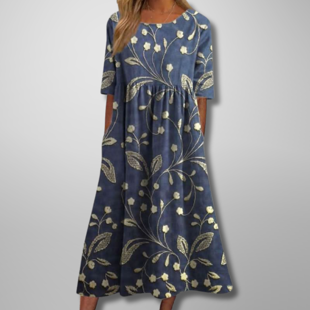 Gail™ | Easygoing Floral Midi Dress