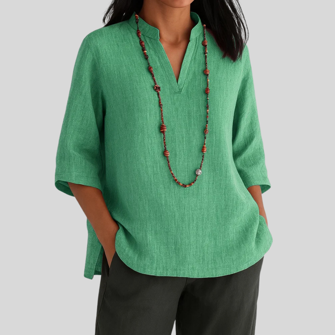 Claudia™ | Effortlessly Elegant Relaxed Blouse