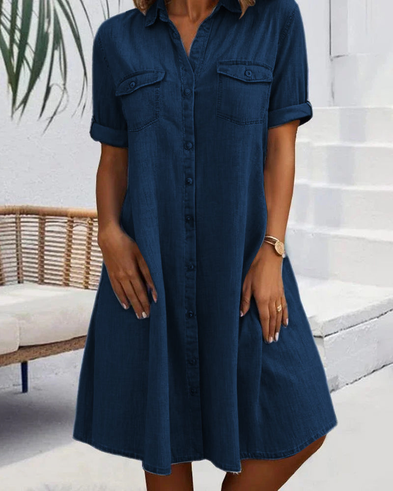 Jennifer™ | Breezy Denim-Style Dress