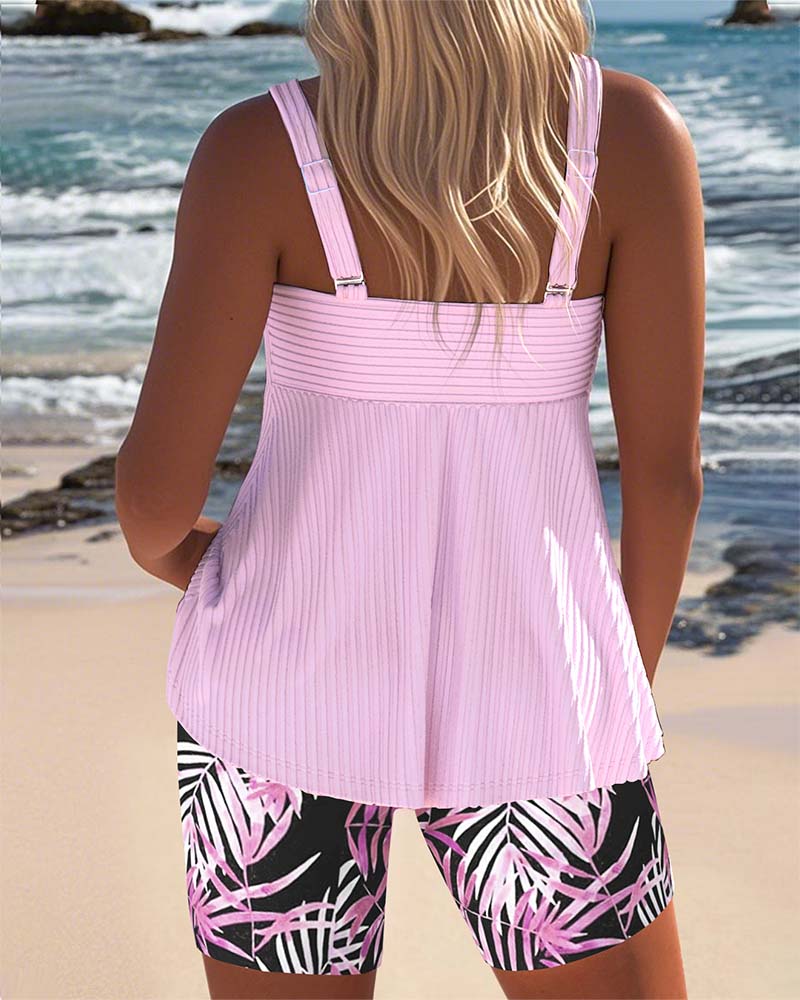 Colette | Women's Printed Tankini with Tummy Control