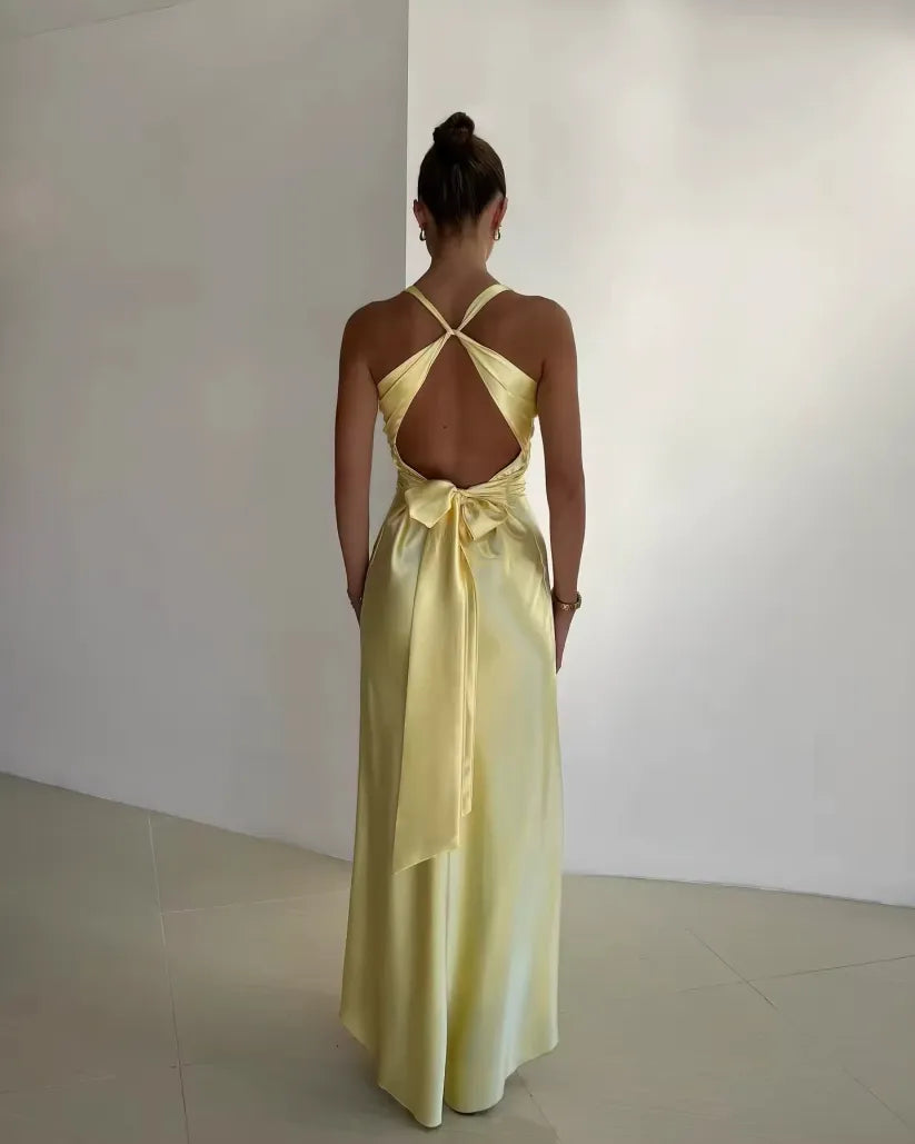 Beatrice | V-Neck Maxi Dress for Women - Perfect for Wedding Guests
