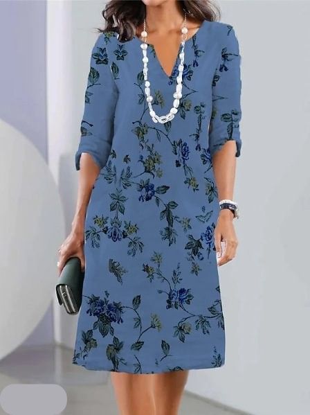 Stephanie™ | Double Tunic Dress with Floral Print