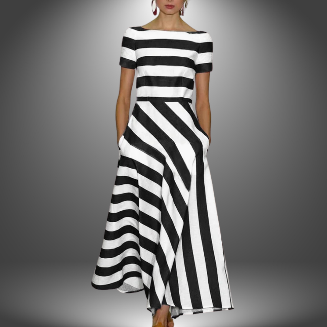 Marcia™ | Artisan-Made Striped Maxi Dress