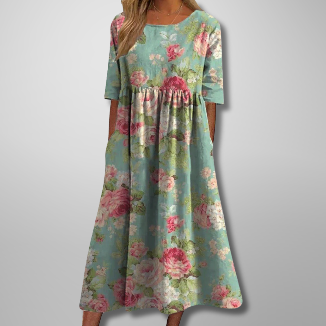 Gail™ | Easygoing Floral Midi Dress