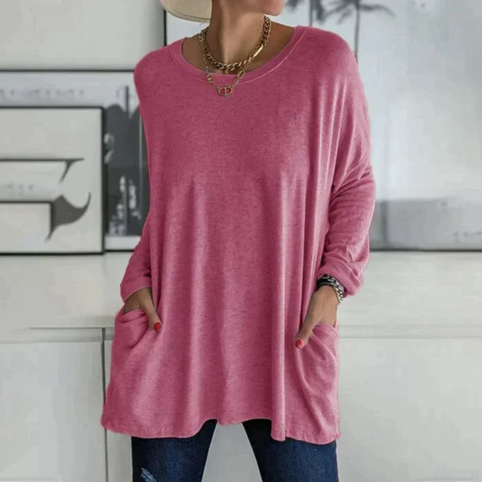 Ruby | Women's Oversized Long Sleeve Tunic with Pockets