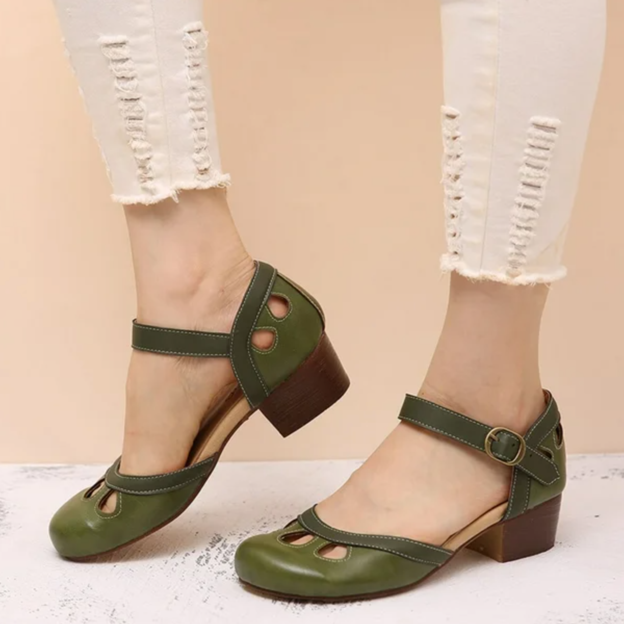 Patti™ | Cozy Low-Heeled Sandals for All-Day Comfort