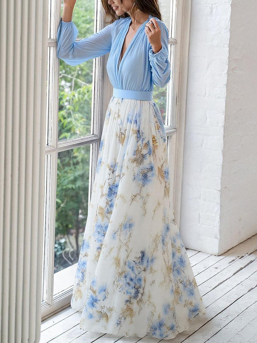 Kelli™ | Stunning Floral Print Maxi Dress