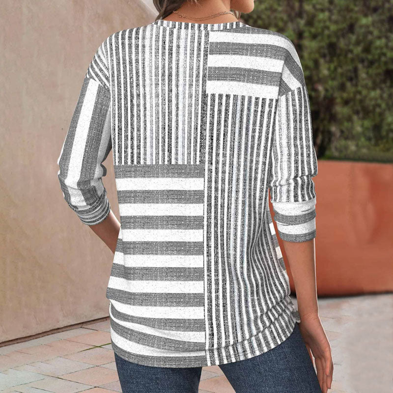 Tricia™ | Cozy Striped Blouse