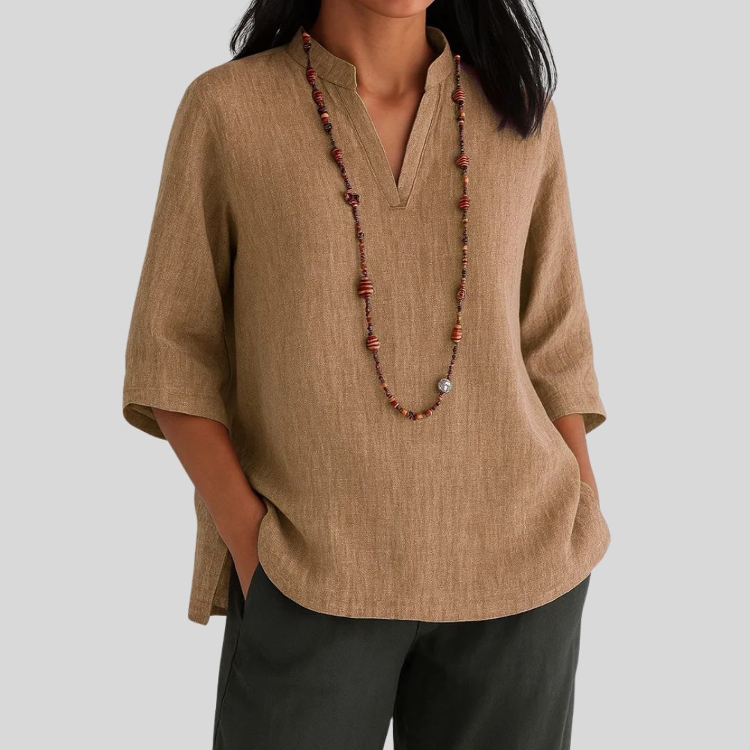 Claudia™ | Effortlessly Elegant Relaxed Blouse