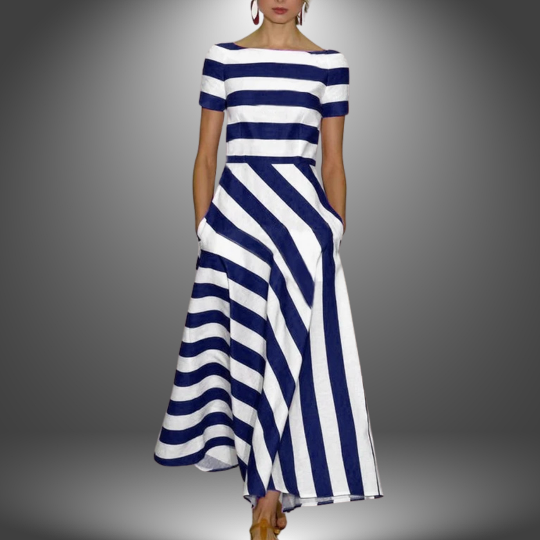 Marcia™ | Artisan-Made Striped Maxi Dress