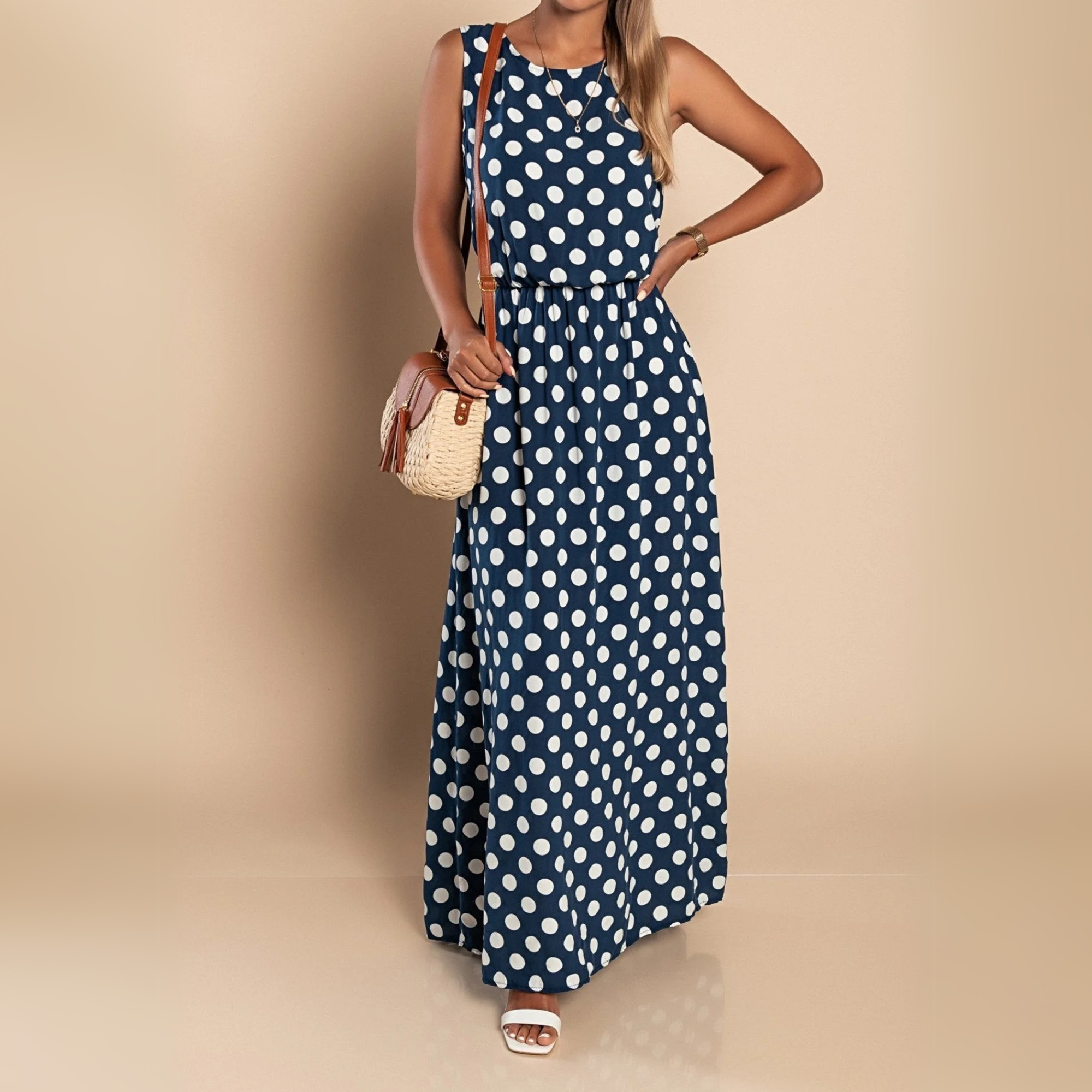 Paula™ | Dotted Maxi Dress