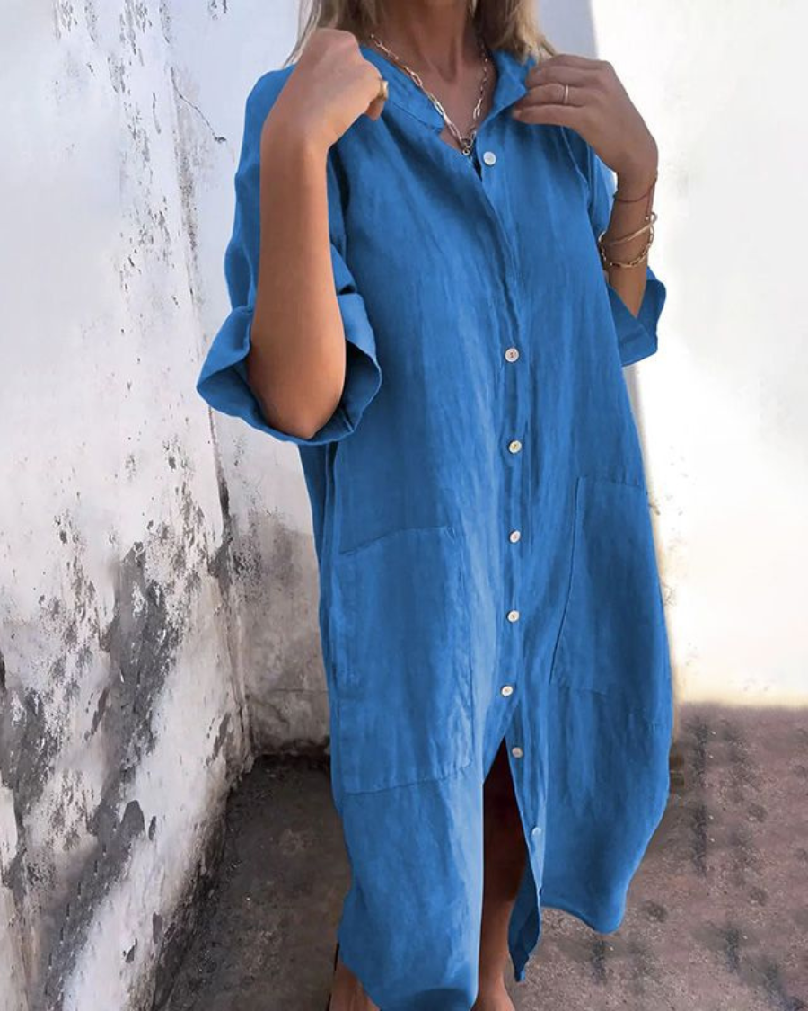 Valerie™ | Bohemian Style Shirt Dress