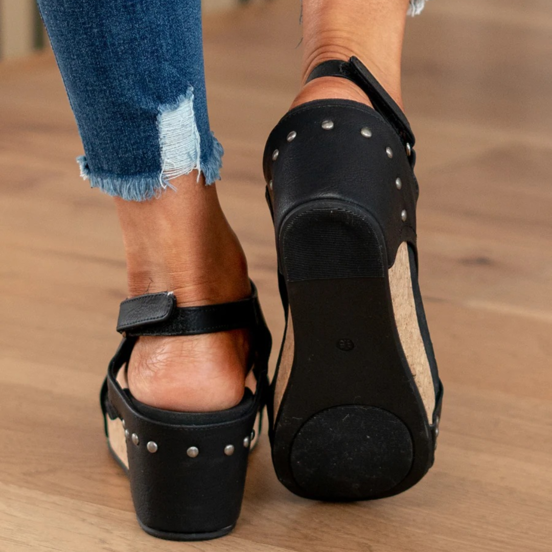 Linda™ Suede Wedge Sandals