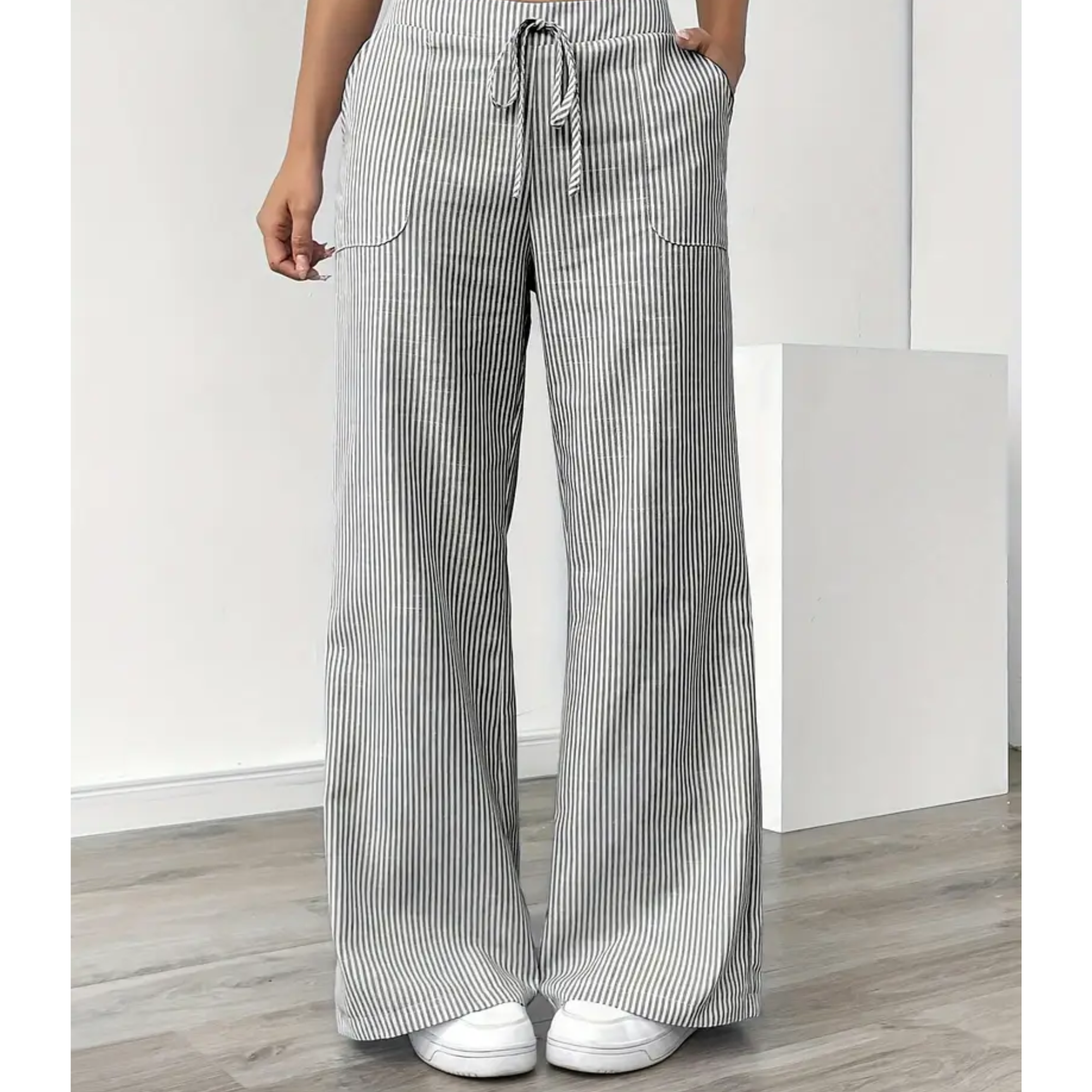 Amber™ | Striped Pants Featuring Convenient Pockets