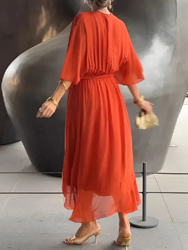 Lori™ | Classic Midi Wrap Dress