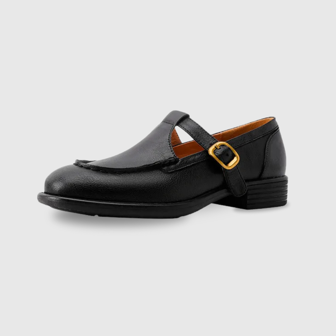 Delia | Women's Vintage T-Strap Mary Jane Shoes with Round Toe and Low Heel