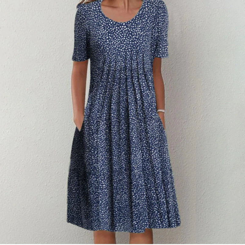 Gwendolyn™ | Chic Floral Dress with Pockets for Effortless Style