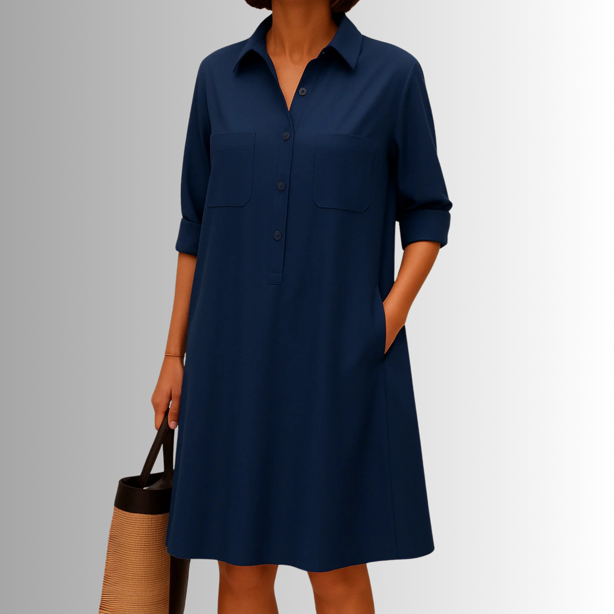 Cathy™ | Breezy Button-Up Dress