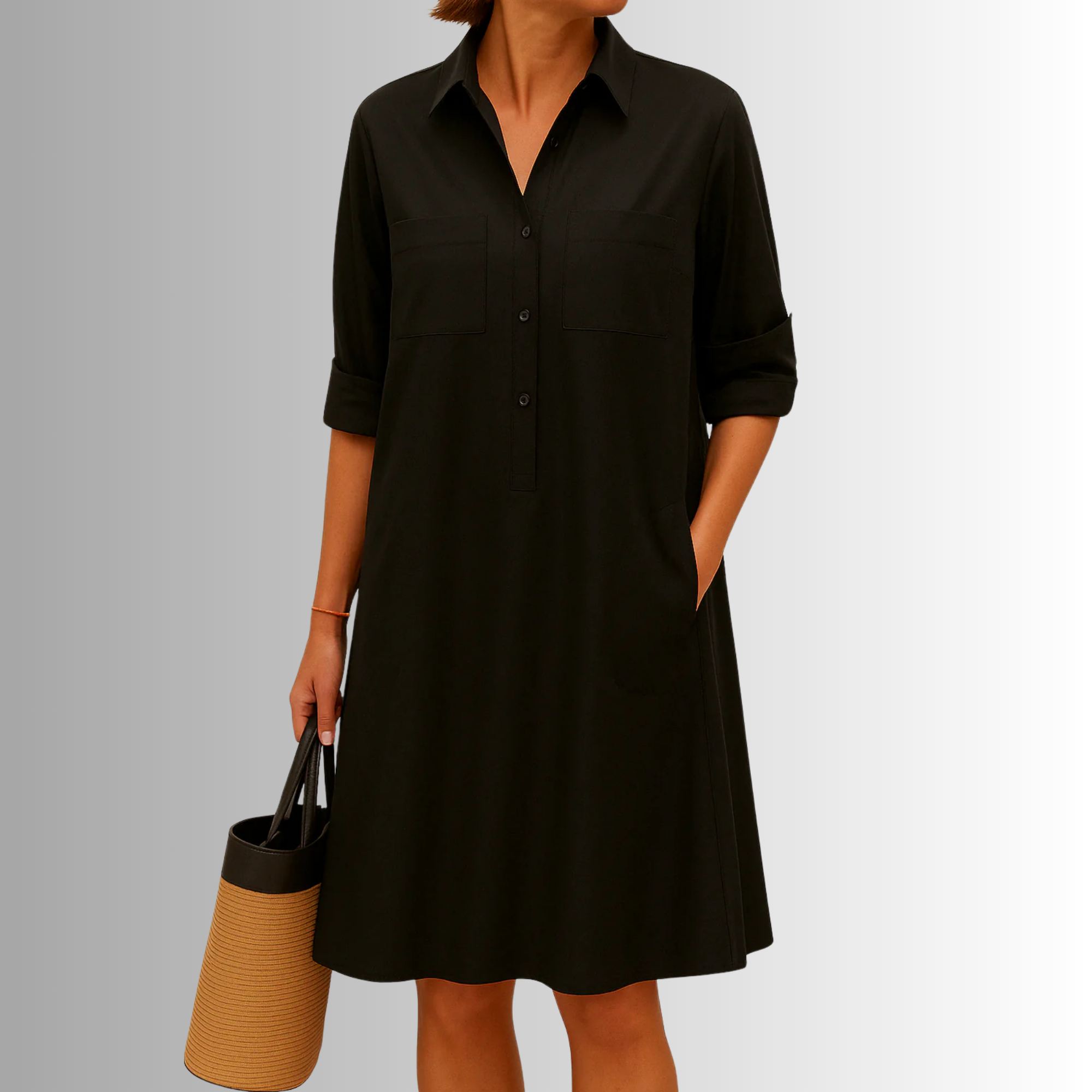 Cathy™ | Breezy Button-Up Dress