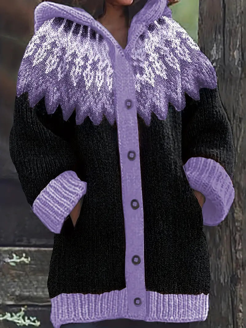 Adeline™ | Relaxed Fit Hooded Cardigan