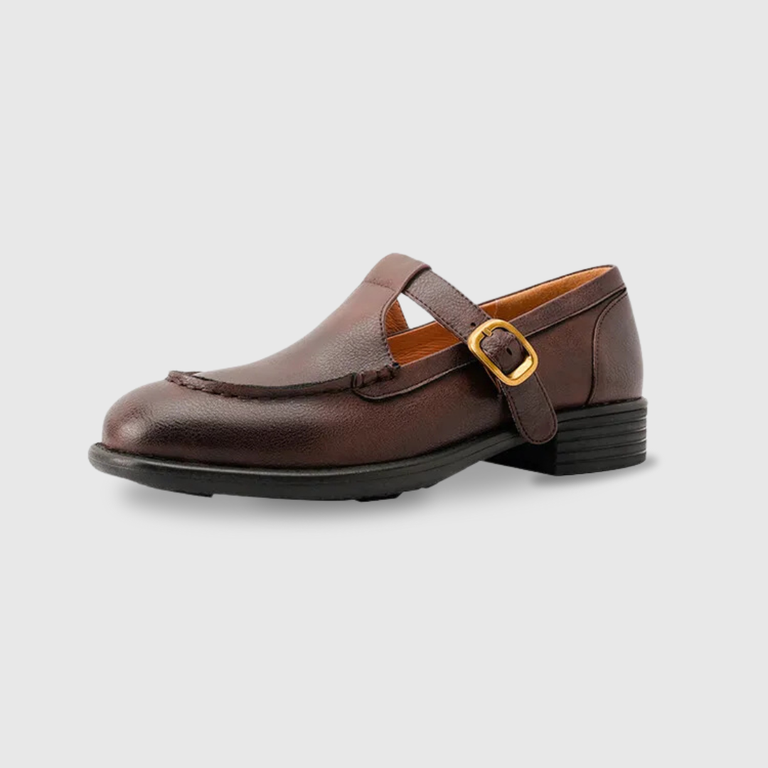 Delia | Women's Vintage T-Strap Mary Jane Shoes with Round Toe and Low Heel