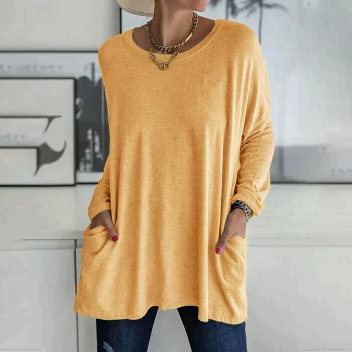 Ruby | Women's Oversized Long Sleeve Tunic with Pockets