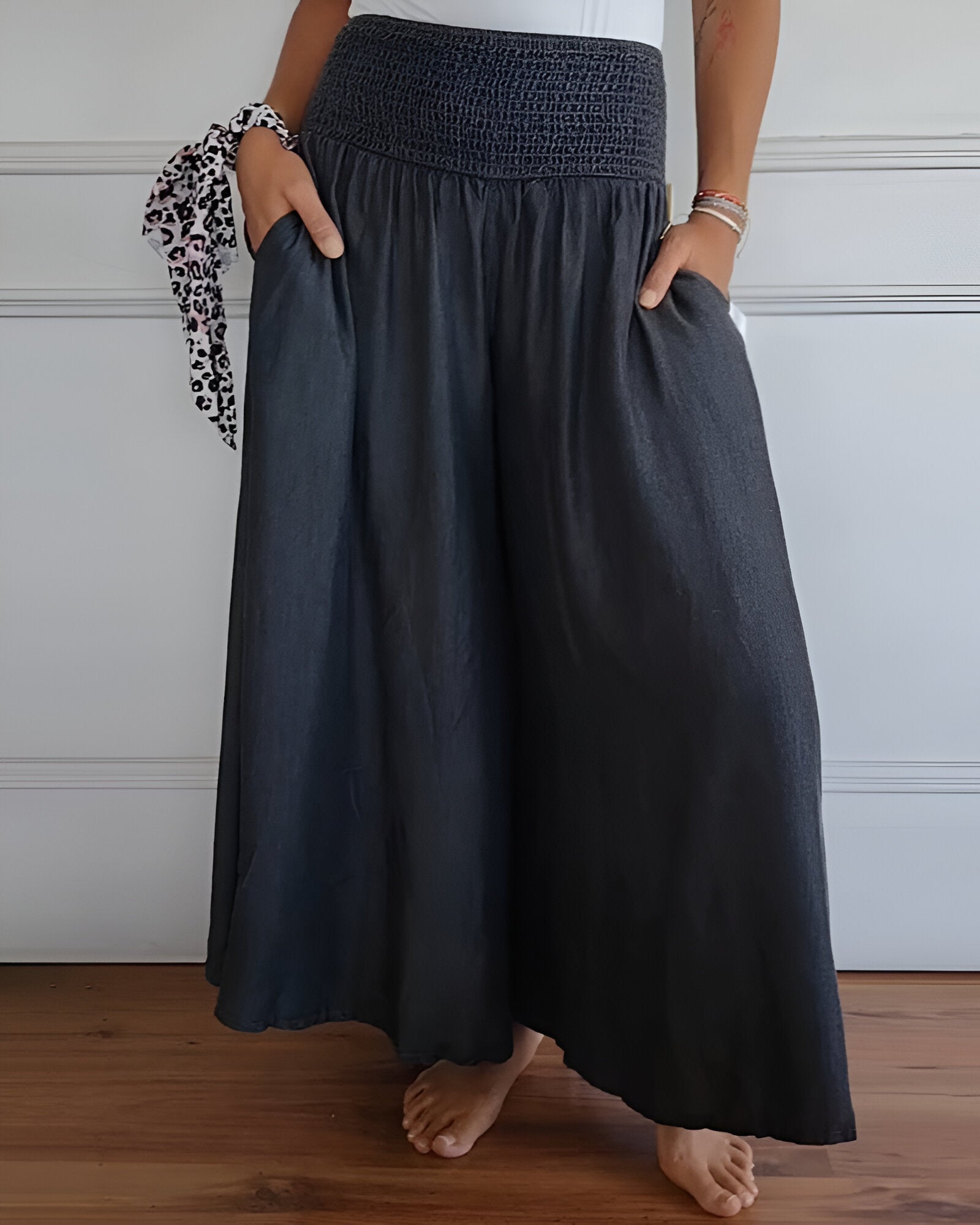 Lorraine™ | Relaxed Fit Pants with Stretchy Waistband