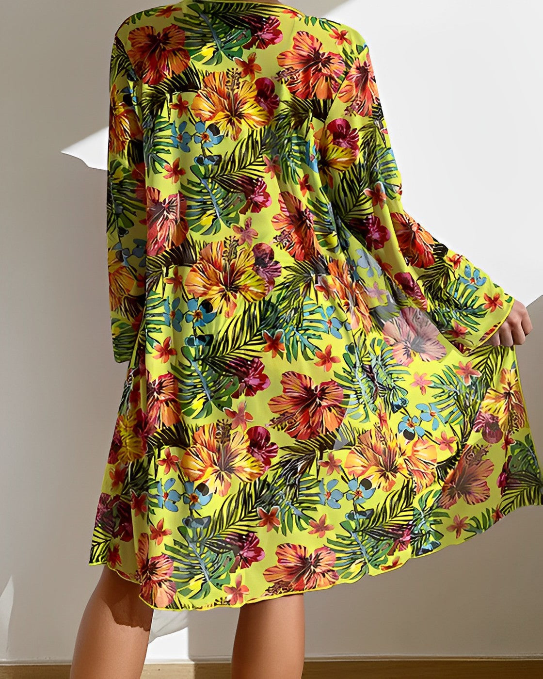 Juanita™ | Tropical Print Bikini Set with Matching Cover-Up