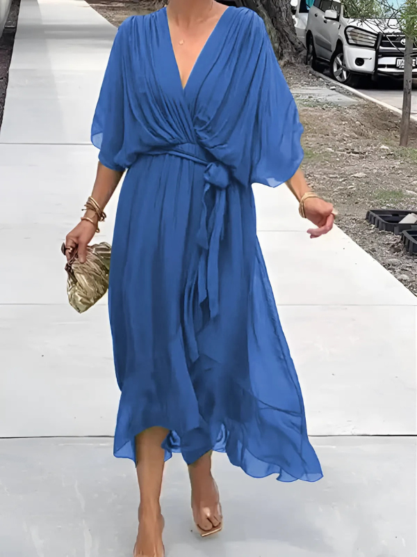 Lori™ | Classic Midi Wrap Dress