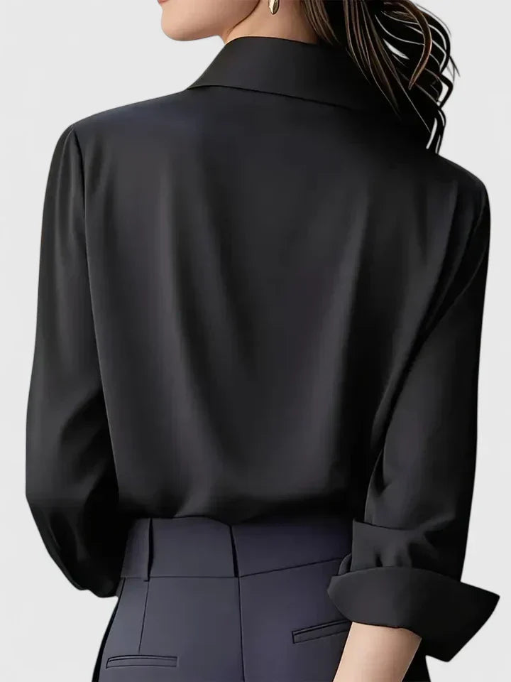 Reese | Women's Chic Button-Up Shirt with Hidden Placket