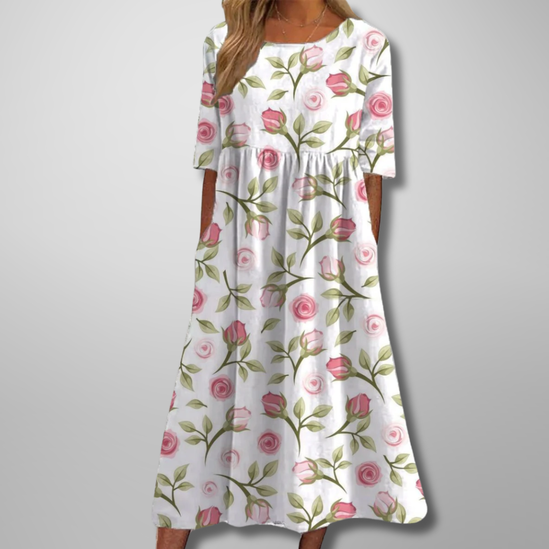 Gail™ | Easygoing Floral Midi Dress