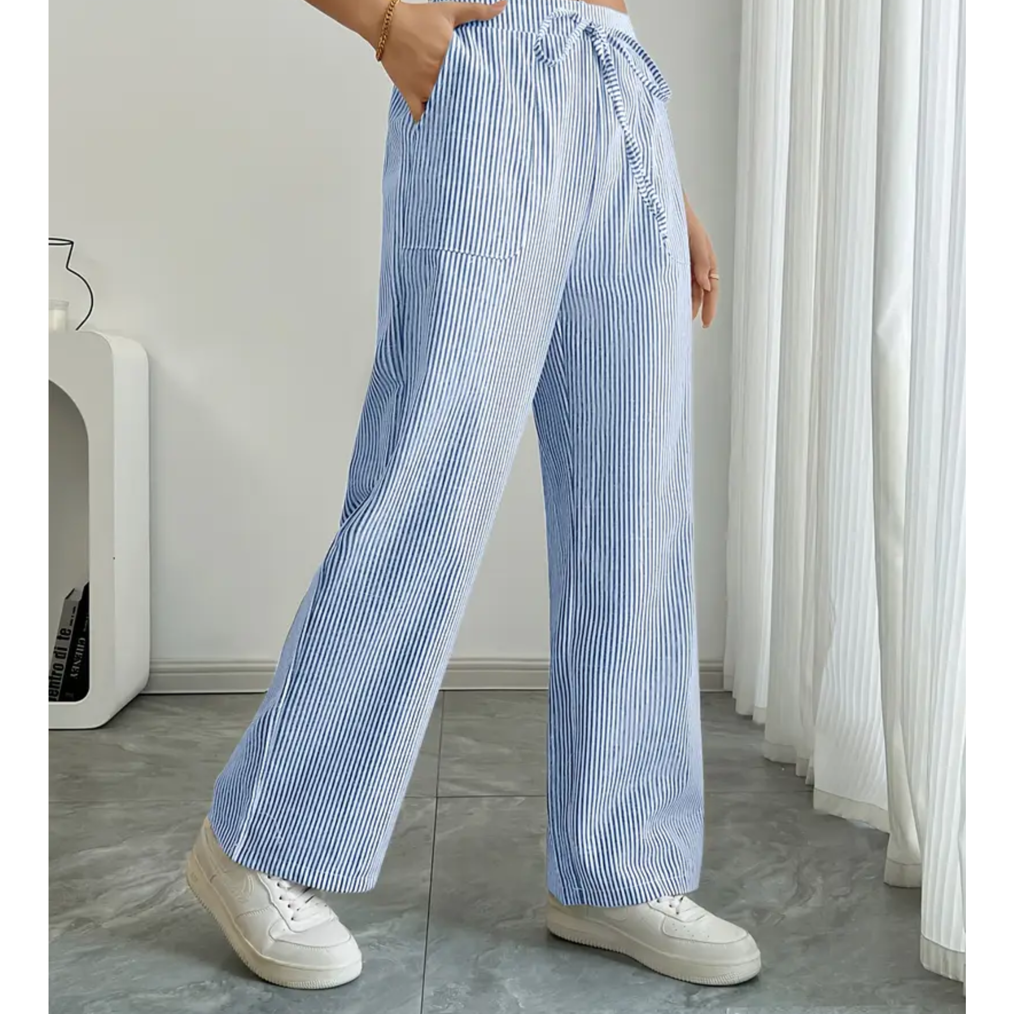 Amber™ | Striped Pants Featuring Convenient Pockets