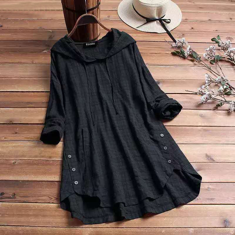 Amara™ Plaid Cozy Hoodie Dress