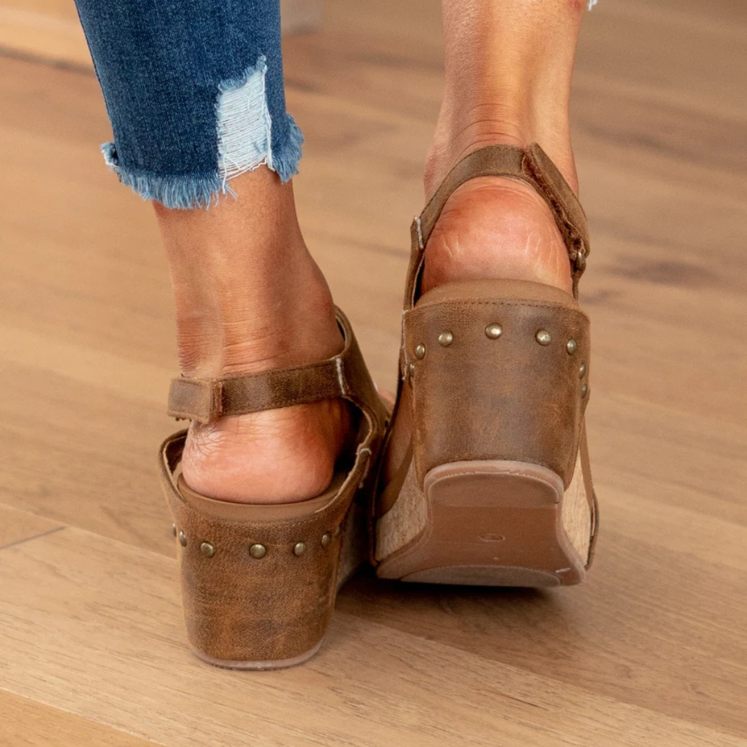 Linda™ Suede Wedge Sandals