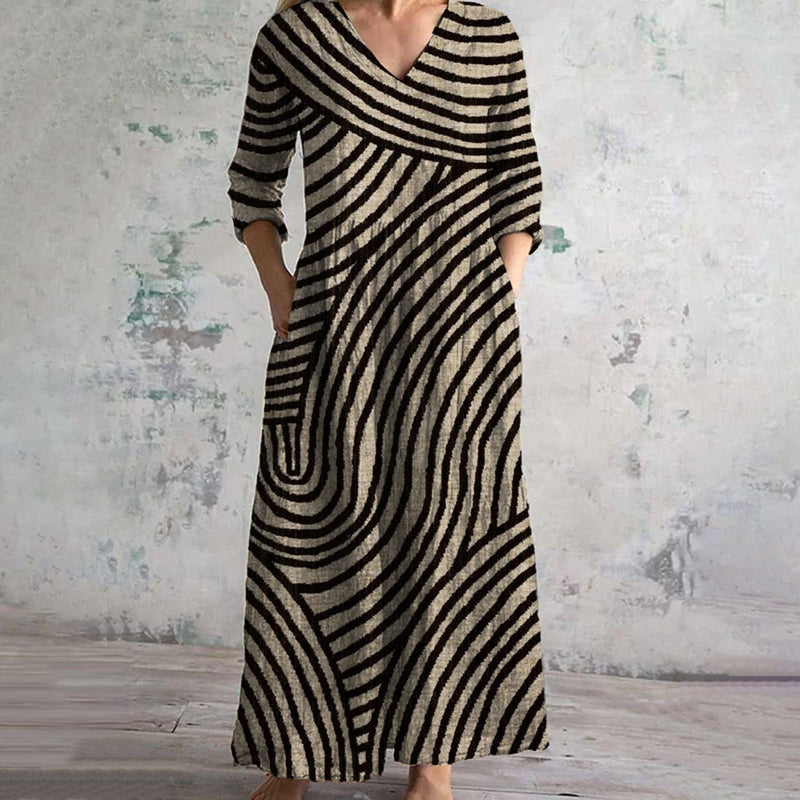 Bonnie™ | Retro Striped Dress
