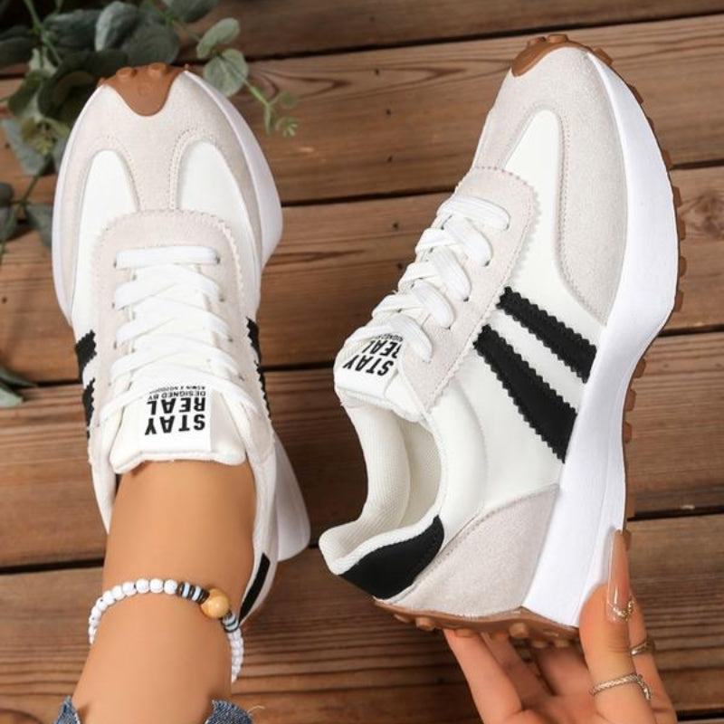 Reeve | Women's Retro Lace-Up Platform Sneakers with Chunky Sole