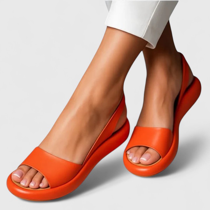 Sunny | Women's Slingback Wedge Sandals with Open Toe