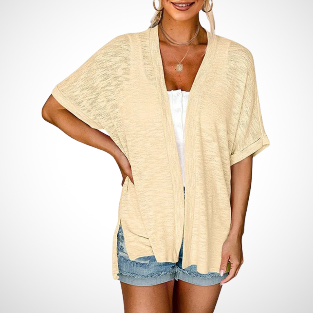 Ruth™ | Chic Flowing Short Sleeve Cardigan